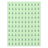 赤い弓を持つ木の飾り金ゴールド テーブルクロス (正面)