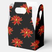 赤い弓ブラッククリスマス フェイバーボックス (オープン)