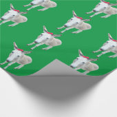 赤い弓包装紙をろばに与えて下さい ラッピングペーパー (角)