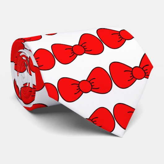 赤い弓 ネクタイ (ロール)