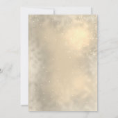 赤い弓、松の木、星のクリスマス企業のパーティー 招待状 (裏面)