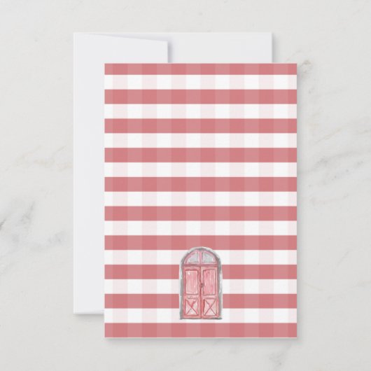 赤い引っ越しましたの動きのお知らせ 招待状 (裏面)