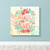 赤い引用文 キャンバスプリント (インサイチュ (ウッドフロア))