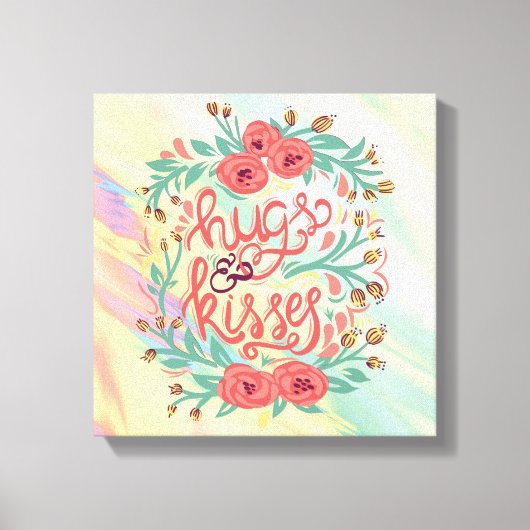 赤い引用文 キャンバスプリント (正面)