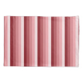 赤い影のストライプ 枕カバー (裏面)