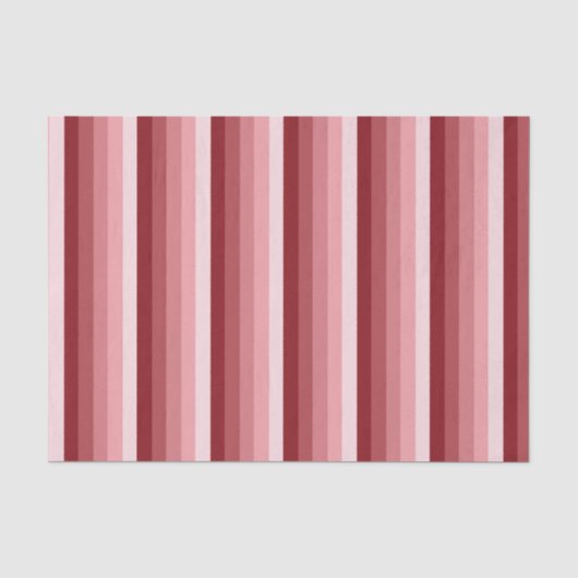 赤い影のストライプ 薄葉紙 (正面)