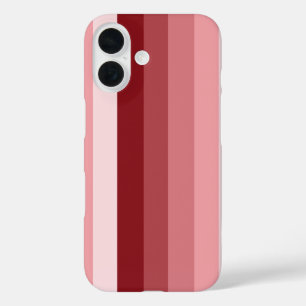 赤い影のストライプ iPhone 16ケース