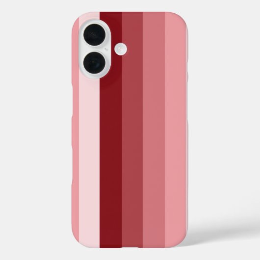 赤い影のストライプ Case-Mate iPhoneケース (裏面)
