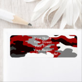 赤い影迷彩柄 ラベル (インサイチュ)