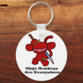 赤い忍者爪 キーホルダー (正面)