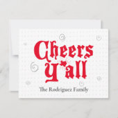 赤い応援のY'all写真 シーズンカード (正面)