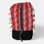 赤い応援ハート、ポンポン、メガフォンパターン ドップキット (右)