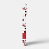 赤い応援ハート、ポンポン、メガフォンパターン Case-Mate iPhoneケース (裏面 / 右)