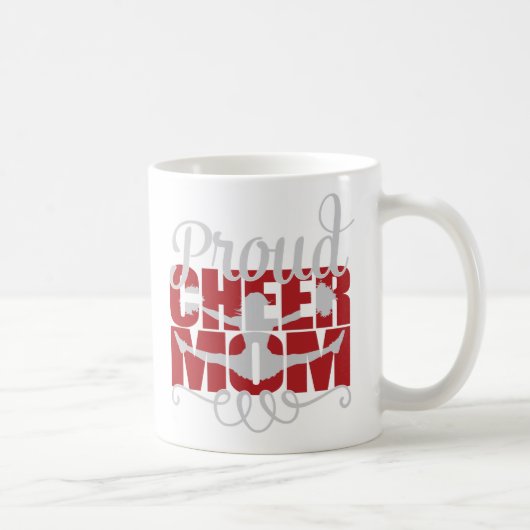 赤い応援ママ コーヒーマグカップ (右)