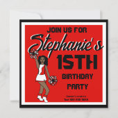 赤い応援1 招待状 (正面)