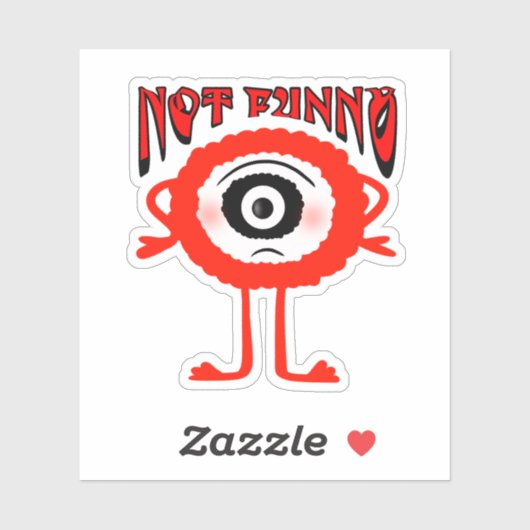 赤い怪物 シール (シート)