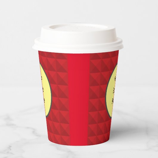 赤い恋人 紙コップ (左)