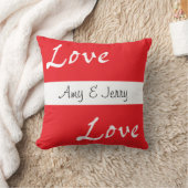 赤い恋 クッション (ブランケット)