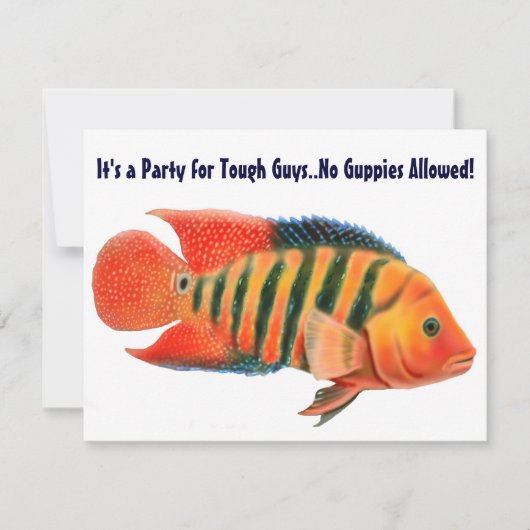 赤い恐怖のシクリッドの招待状 招待状 (正面)