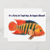 赤い恐怖のシクリッドの招待状 招待状 (正面/裏面)