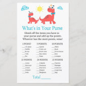 赤い恐竜あなたの財布ゲームの赤ちゃんシャワーに何がある (正面)