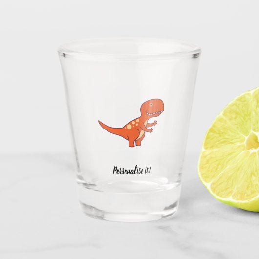 赤い恐竜02/19 ショットグラス (正面)