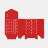 赤い恩賜箱にキャンディーケーン フェイバーボックス (折り畳みなし)