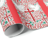 "赤い恵み：ドヴクリスチャンインスパイアフロントデザイン" ラッピングペーパー (ロールコーナー)