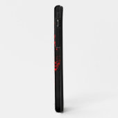 赤い悪魔のドクロ 怖いアート Case-Mate iPhoneケース (裏面/左)