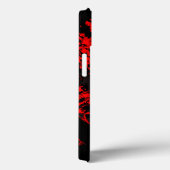 赤い悪魔のドクロ 怖いアート Case-Mate iPhoneケース (裏面 / 右)