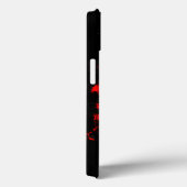 赤い悪魔のドクロ 怖いアート Case-Mate iPhoneケース (裏面 / 右)
