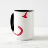 赤い悪魔の角の尾 マグカップ (正面左)