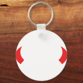 赤い悪魔の角 キーホルダー (正面)