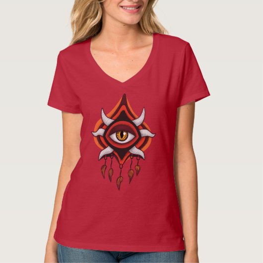 赤い悪魔の風変わり全貌 Tシャツ (正面)