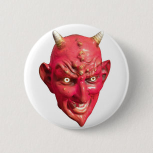 赤い悪魔のSatanの鬼の地獄の角 缶バッジ