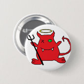 赤い悪魔(天使の王冠と) 缶バッジ (正面&裏面)