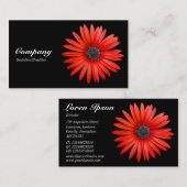 赤い悪魔 – 黒 名刺 (正面/裏面)