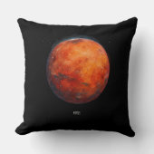 赤い惑星：火星水色 クッション (正面)