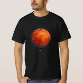 赤い惑星：火星水色 Tシャツ (正面)