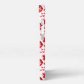 赤い愛のハートと矢印 iPhoneケース (左側面)