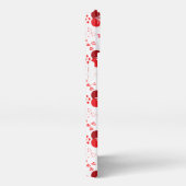 赤い愛のハートと矢印 iPhoneケース (右側面)