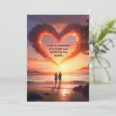 赤い愛の空を彼女のためにカップル シーズンカード (スタンド正面)