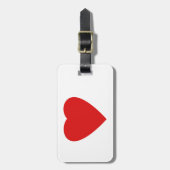 赤い愛中心 ラゲッジタグ (正面縦)
