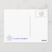 赤い愛国心に青く縁取られた白い星 ポストカード (裏面)