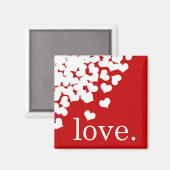 赤い愛。 – 磁石 (正面/裏面)