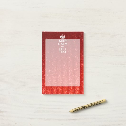 赤い感保情穏とテキストを持つ ポストイット (デスク上)