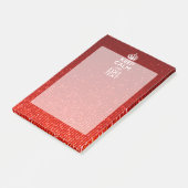 赤い感保情穏とテキストを持つ ポストイット (アングル)