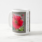 赤い感動的バラのコーヒーマグ コーヒーマグカップ (正面左)
