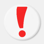 赤い感嘆符 マグネット (正面)