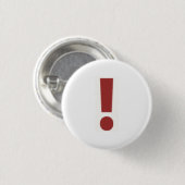 赤い感嘆符 缶バッジ (正面&裏面)